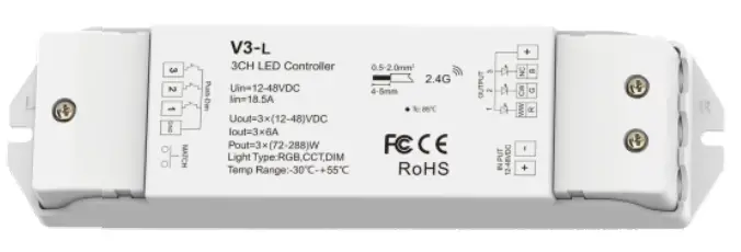 SKYDANCE-V3-L-RGB-CCT-Dimming-3-Channel-LED-RF-Controller-PRODUCT