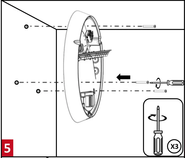 resistex 850703 Komet ASYM 2165lm HF PRE BL 4000K 25W LED Porthole HF Detection - Figure 5