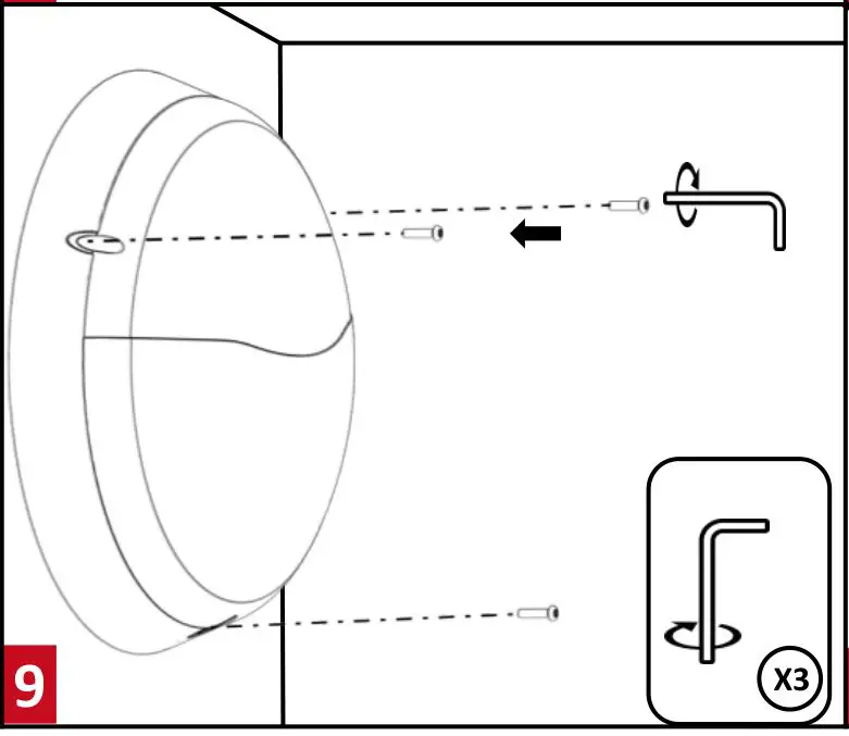 resistex 850703 Komet ASYM 2165lm HF PRE BL 4000K 25W LED Porthole HF Detection - Figure 9