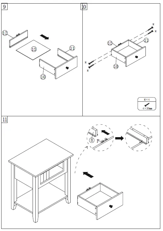 GYMAX-GYM07433-Espresso-Storage-Drawer-Cabinet-fig-3