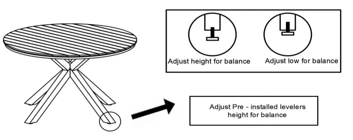 NOBLE-HOUSE-108988-Satterlee-Teak-Circular-Wood-and-Metal-Outdoor-Dining-Table-fig-1