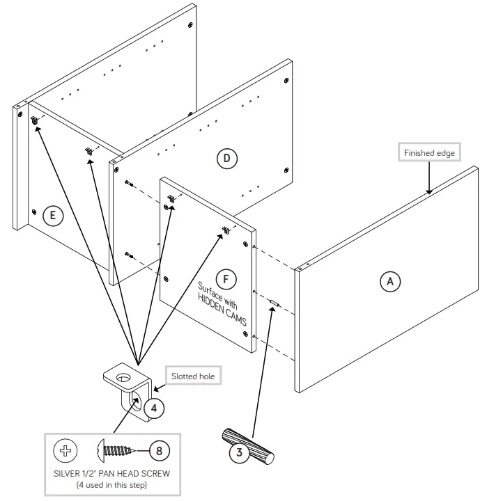 Teknik 5421405 Open Storage Cabinet - RIGHT BOTTOM