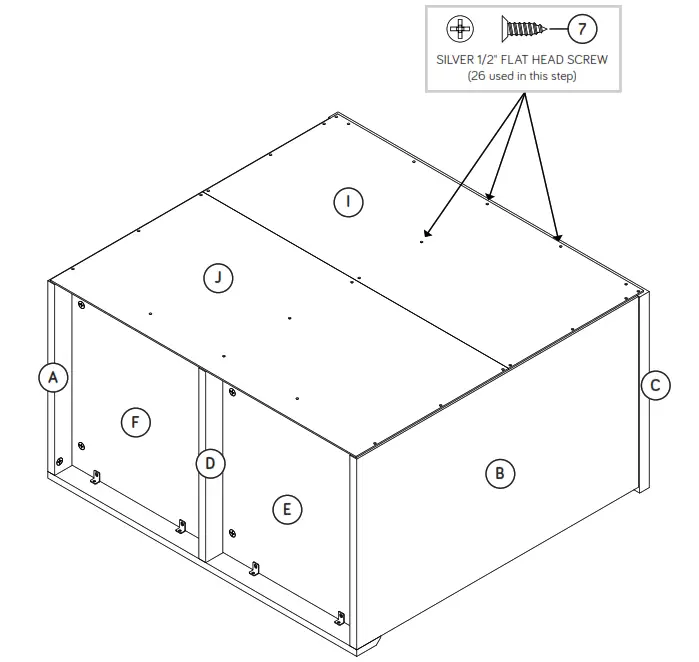 Teknik 5421405 Open Storage Cabinet - front edges
