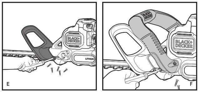 BLACK DECKER GTC18 Series 18V 45cm Anti Jam Hedge Trimmer - fig2