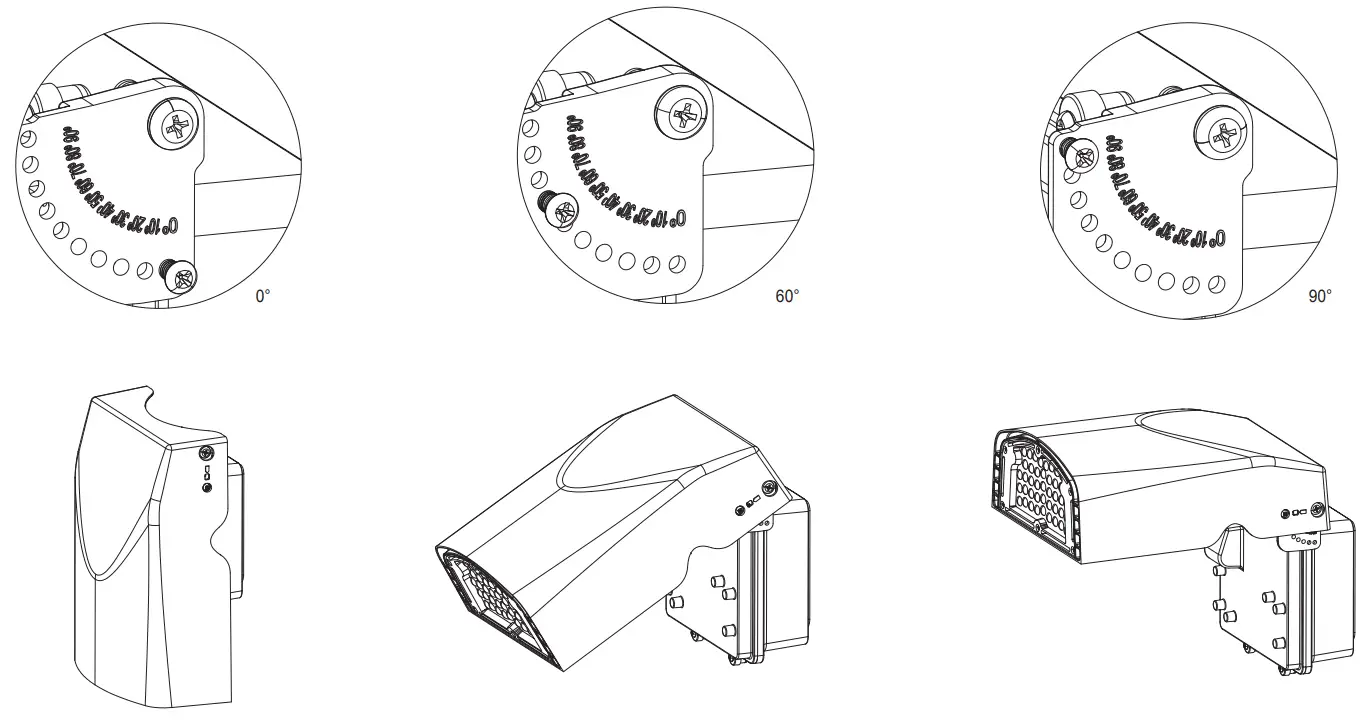 WAREHOUSE-LIGHTING COM WL MAWP WareLight Mini Adjustable Wall Pack - fig 2