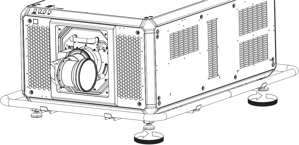 ET-D3QW200 - Adjust the adjustable feet
