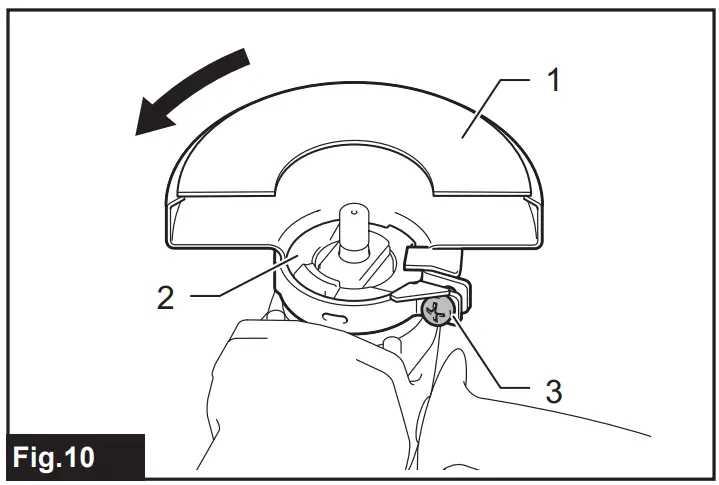 To remove wheel guard