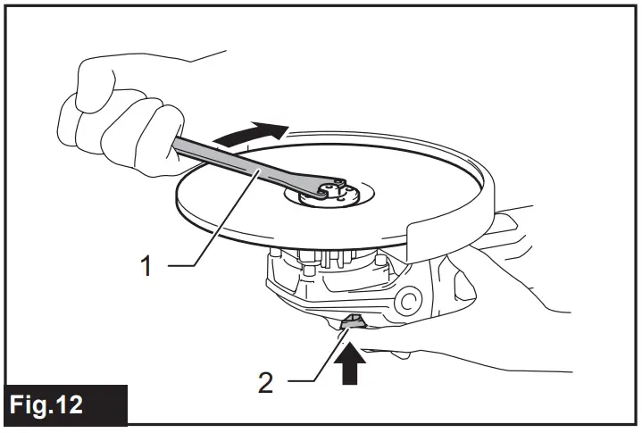 To tighten the lock nut