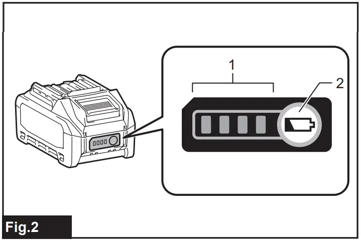 Indicating the remaining battery capacity