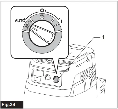 Tool registration for the vacuum cleaner