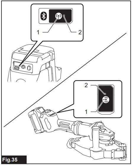 Tool registration for the vacuum cleaner