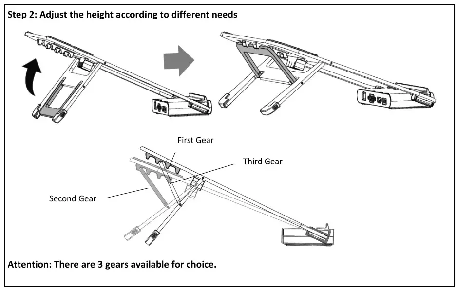 DIGITUS DA-90408 Variable Notebook Stand - 3