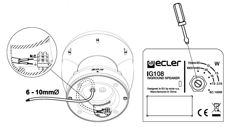 ecler-IG108 In-Ground-Loudspeaker-fig-2