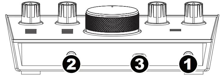 AIR 192-4 2 Inch 2-Out USB Audio Interface   Front Panel