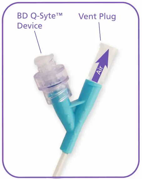 BD Nexiva Closed IV Catheter System - Vent plug