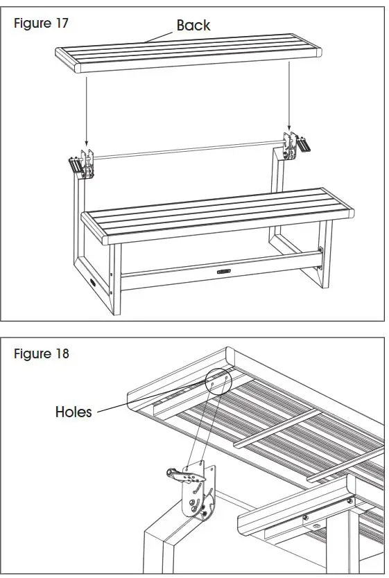 ULINE H-5947 Convertible Bench Installation Guide - Figure 17,18