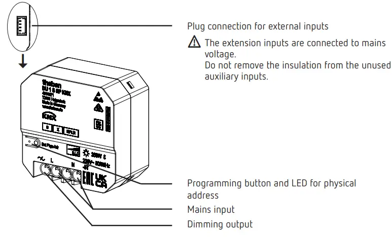 theben 4941671 DU 1 S RF KNX Dimming Actuator fig 2