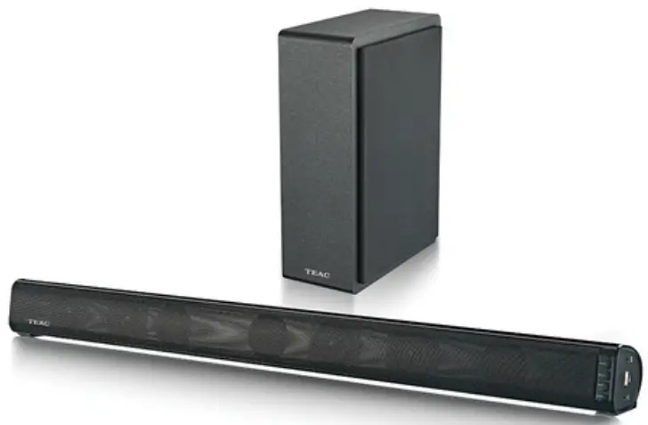 TEAC SB21204WDH 2.1ch Soundbar with Wired Subwoofer