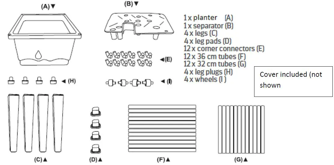 Coopers OF STORTFORD K276 Raised Tomato Planter with Cover-1