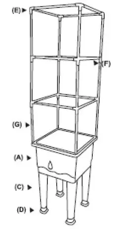 Coopers OF STORTFORD K276 Raised Tomato Planter with Cover-7