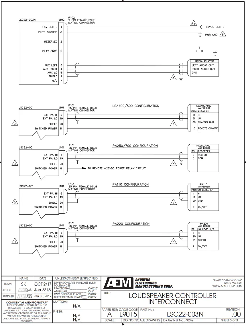 AEM LSC22-003N Loudspeaker Controller fig 4