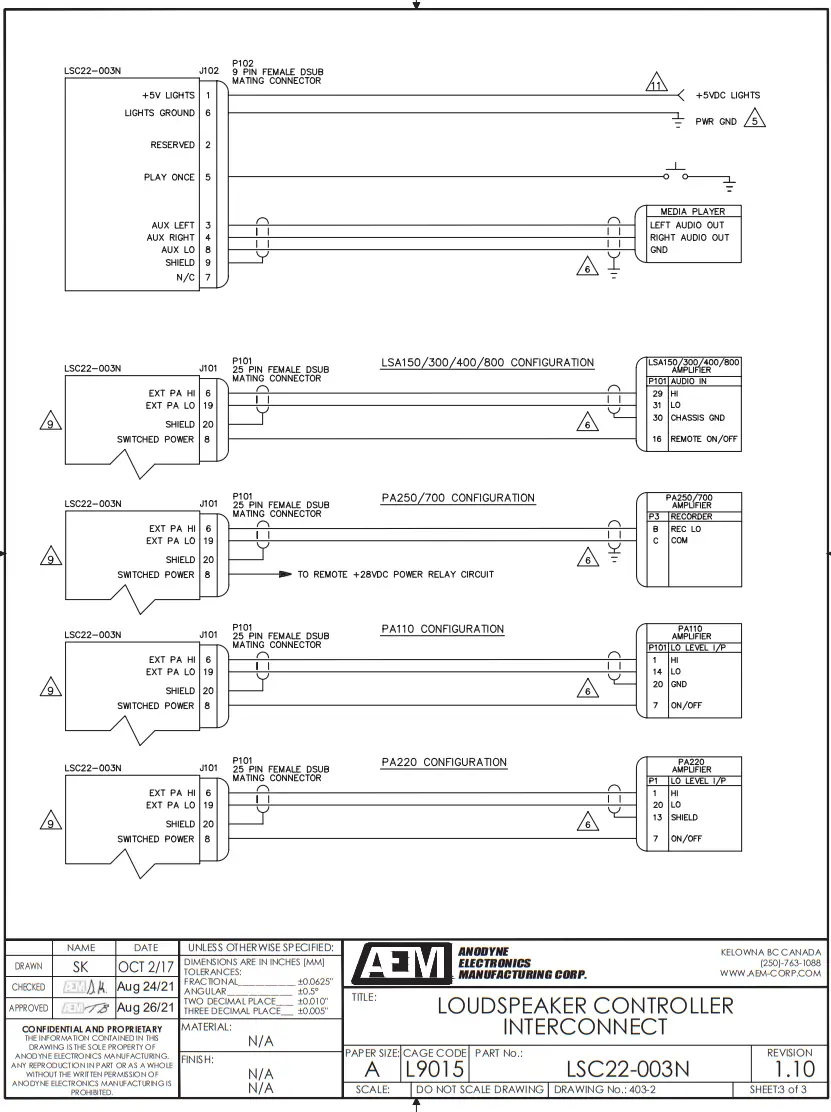 AEM LSC22-003N Loudspeaker Controller fig 7