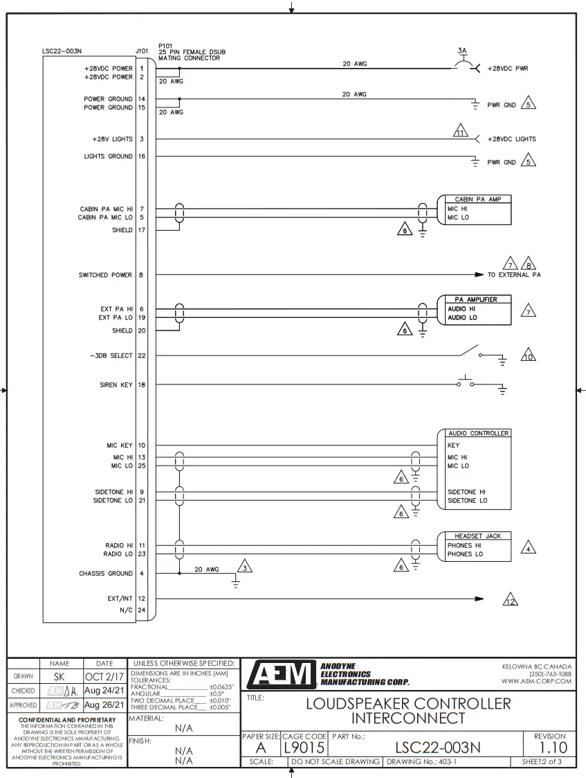 AEM LSC22-003N Loudspeaker Controller fig 8