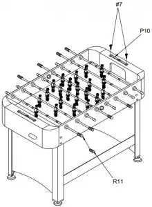 SOCCER TABLE ASSEMBLY - STEP 8