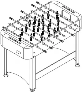 Sunnydaze B017L1UOJC 48 inch Foosball Table