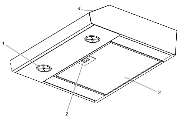 SAMSUNG NK3500BM 30 Inches Under Cabinet Hood in Stainless Steel - 23