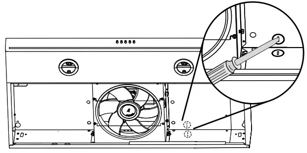 SAMSUNG NK3500BM 30 Inches Under Cabinet Hood in Stainless Steel - 9