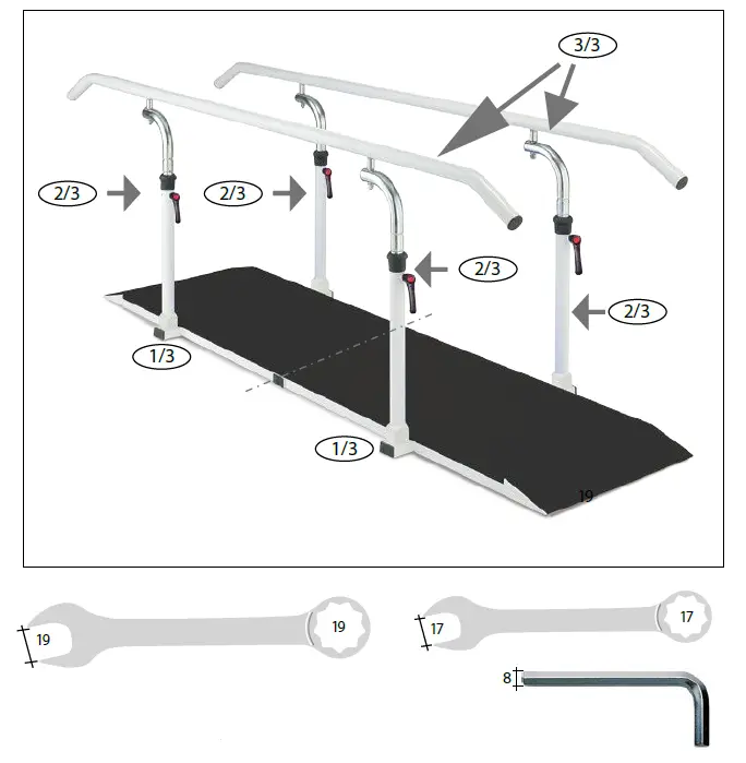 SPORT TEC-23510-Parallel-Bars-Exclusive-Beam-Length-User-Manual-FIG-4