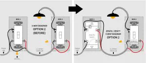 FIG 10 ZEN77 WIRING DIAGRAMS FOR THE MOST COMMON 3-WAY INSTALLATIONS