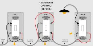 FIG 11 ZEN77 WIRING DIAGRAMS FOR THE MOST COMMON 4-WAY INSTALLATIONS