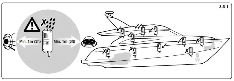 LEWMAR 68000967 3 & 5 Button Wireless Remote Control - installation4
