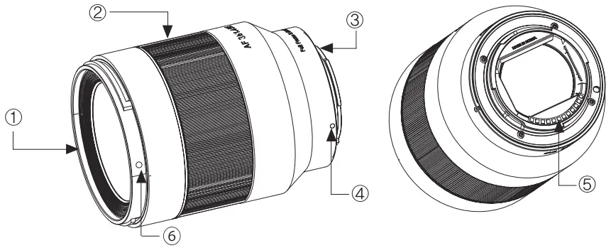 ROKINON 85MM F1.4 AF Sony E Mount - Parts