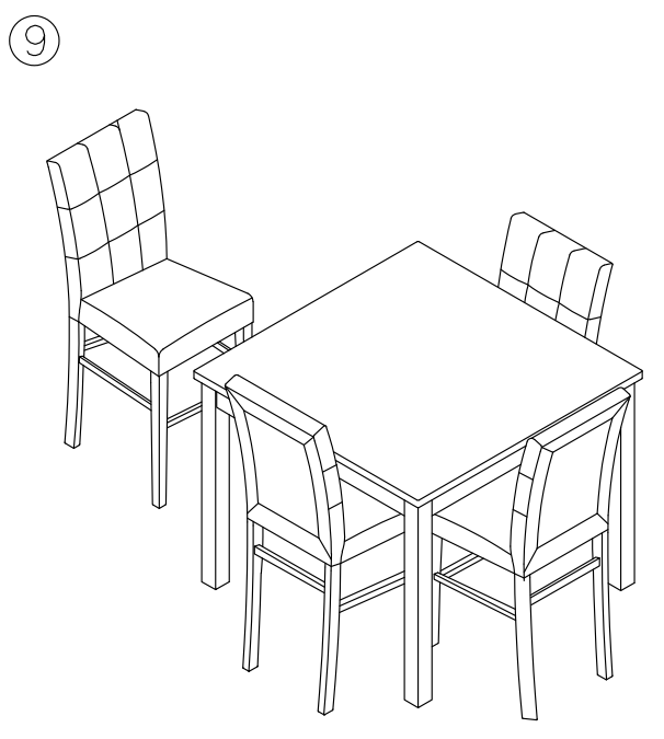 ASHLEY D161 223 Furniture Garvine Square Counter Table Set - fig 4