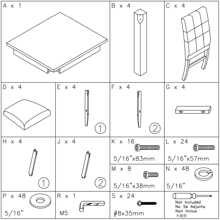 ASHLEY D161 223 Furniture Garvine Square Counter Table Set