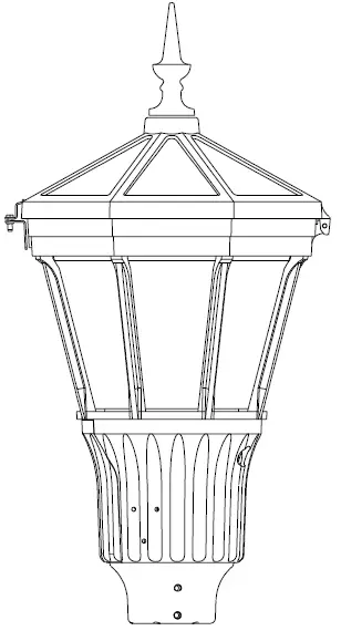 AcuityBrands JFUE3 LED Post-Top Lanterns 01