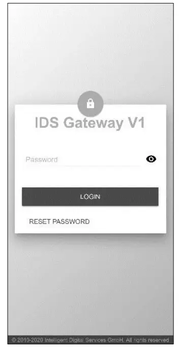 IDS CORE Gateway V1 Digital Smart Home Controller-LOGIN