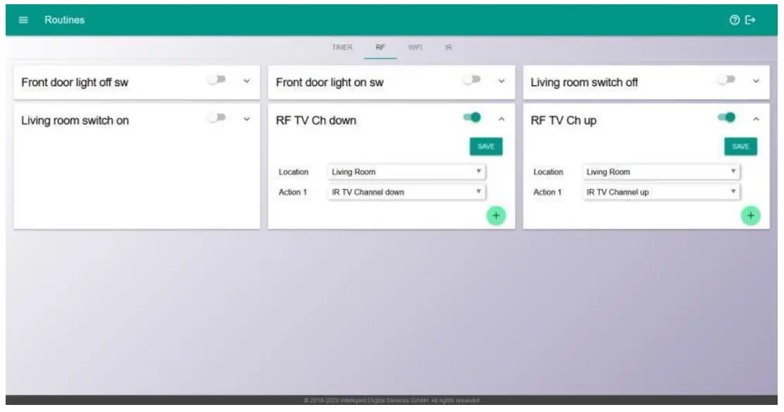 IDS CORE Gateway V1 Digital Smart Home Controller-RF routine4