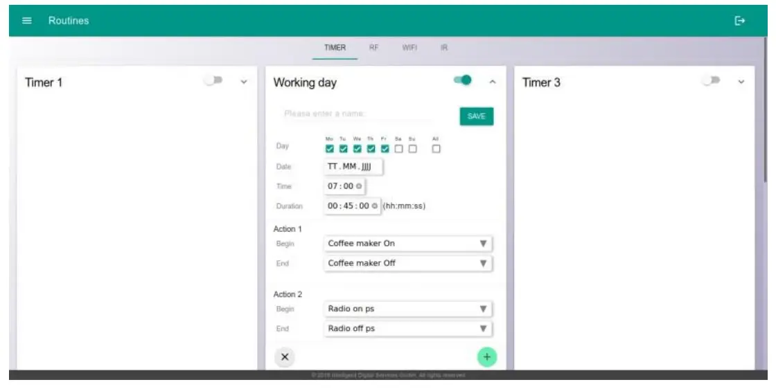 IDS CORE Gateway V1 Digital Smart Home Controller-Routines