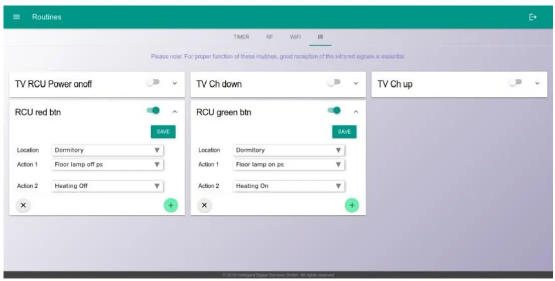 IDS CORE Gateway V1 Digital Smart Home Controller-Routines1