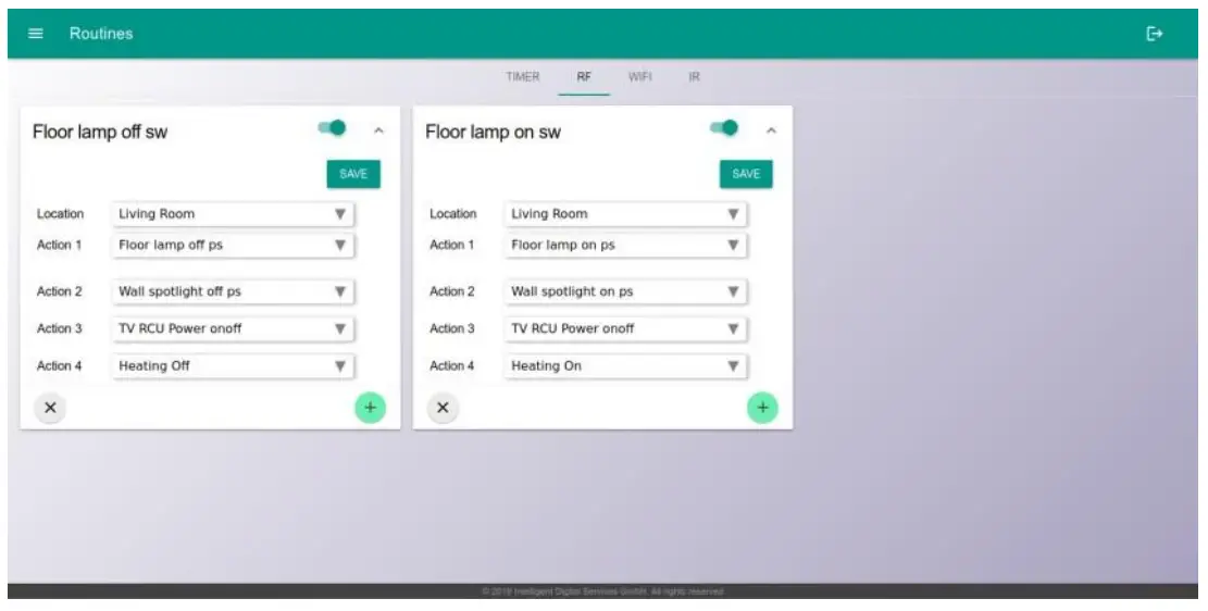 IDS CORE Gateway V1 Digital Smart Home Controller-Sensors menu2