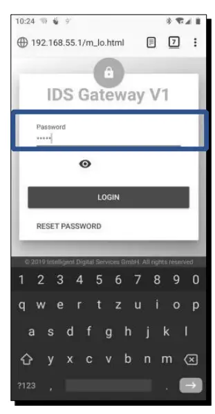 IDS CORE Gateway V1 Digital Smart Home Controller-password