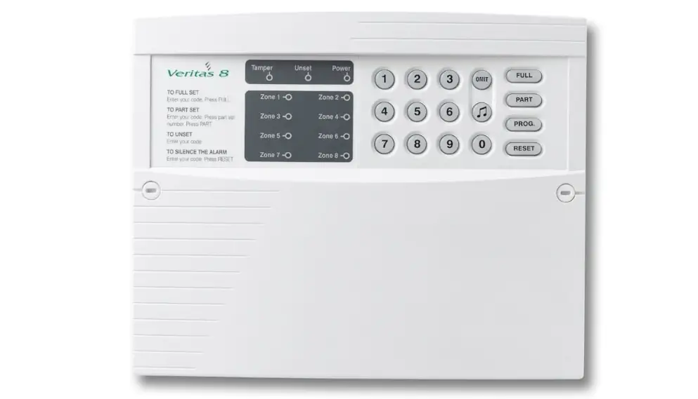 Texecom Veritas 8 Stand Alone Control Panel User Manual