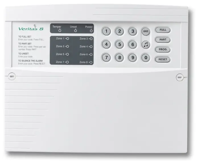 Texecom-Veritas-8-Stand-Alone -Control-Panel-product-image