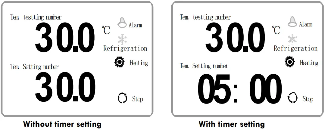 ibx LBX INC R Refrigerated - timer setting