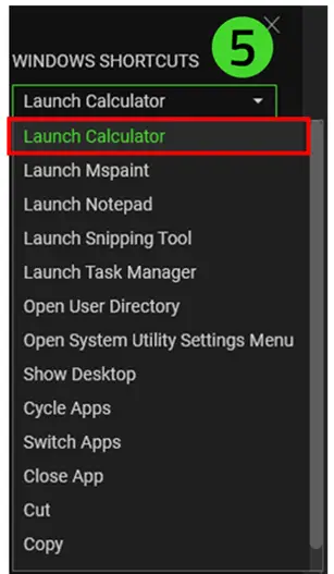 launch shortcuts