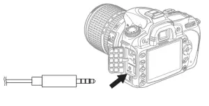 Godox LMS-60G Omnidirectional Lavalier Microphone Standard --Being used on camera